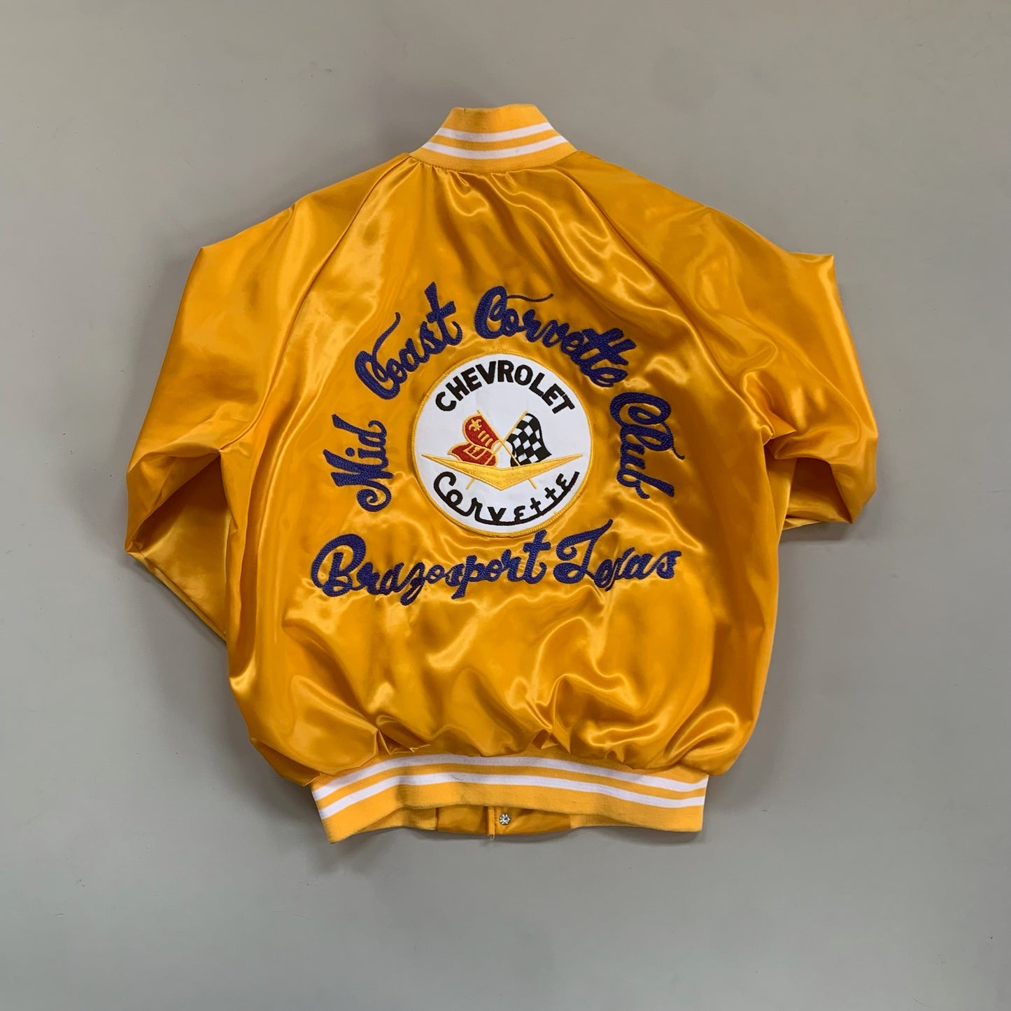 Medium 1980s Chevrolet Corvette Club Satin Jacket