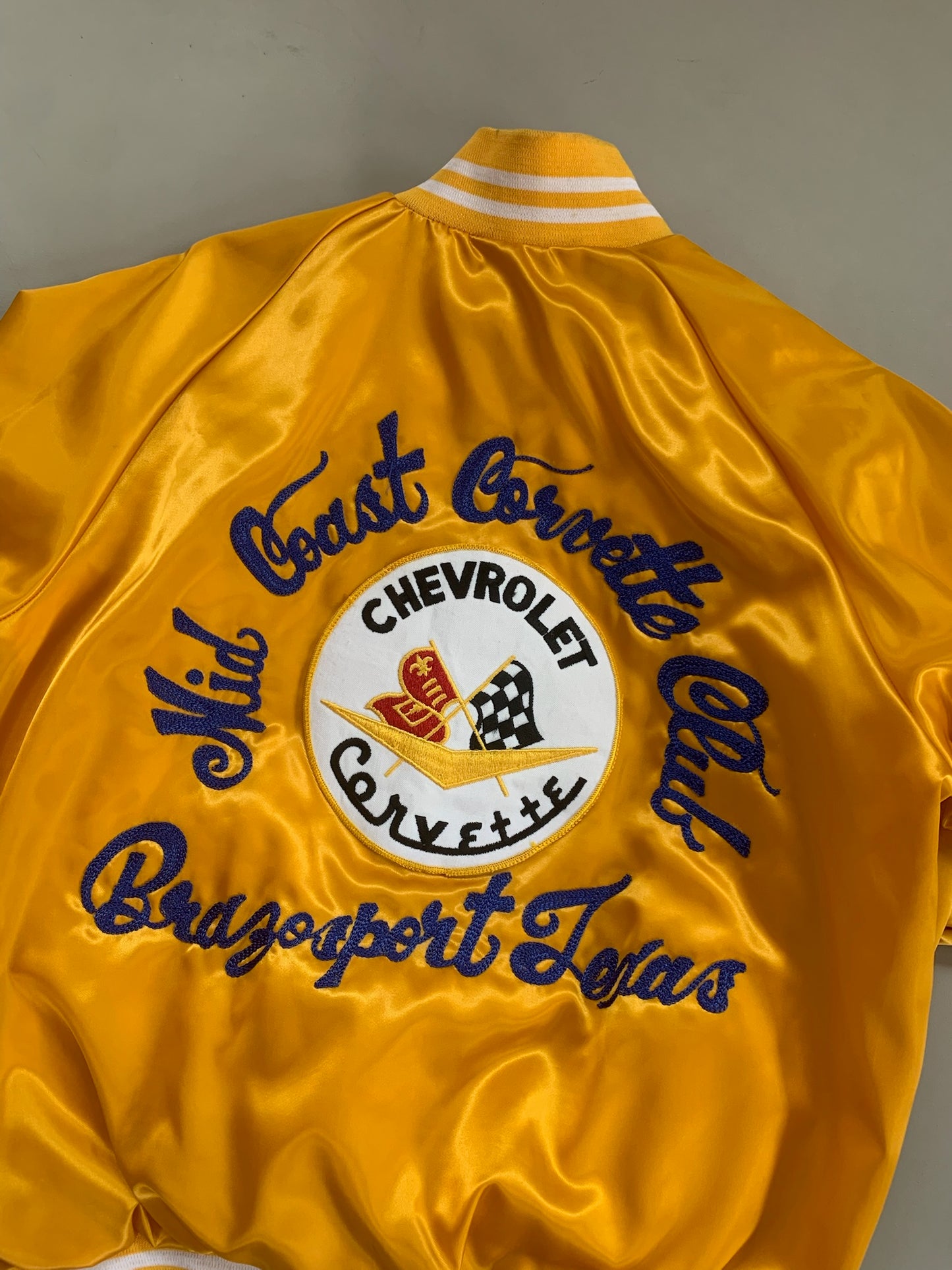 Medium 1980s Chevrolet Corvette Club Satin Jacket