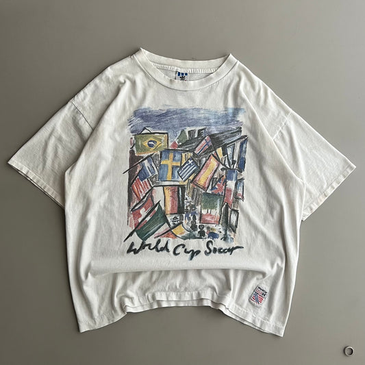 Large 1994 Adidas Brazil World Cup T-shirt