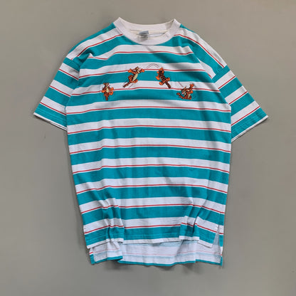 Large 1990s Disney Tigger Striped T-shirt