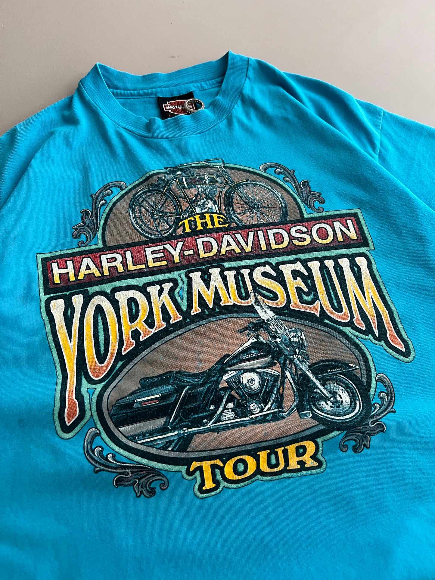 Large 1994 Harley Davidson York Museum T-shirt