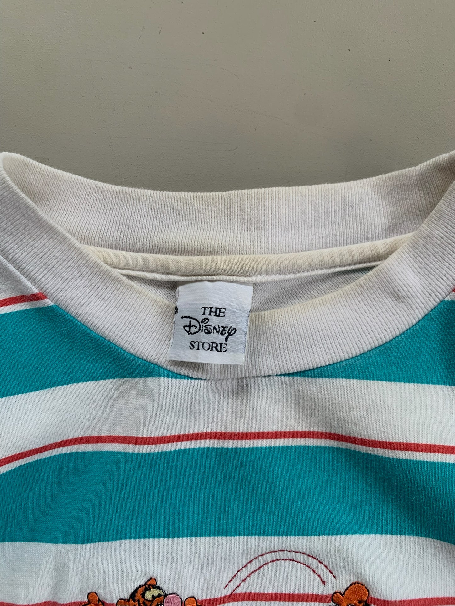 Large 1990s Disney Tigger Striped T-shirt