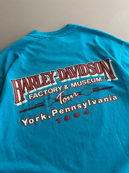 Large 1994 Harley Davidson York Museum T-shirt