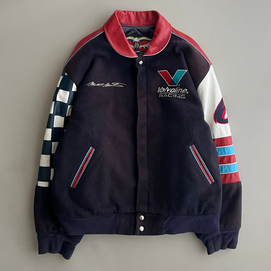 Large 90s Mark Martin Jeff Hamilton Racing Jacket
