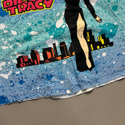 Large 1980s Dick Tracy Crop Top