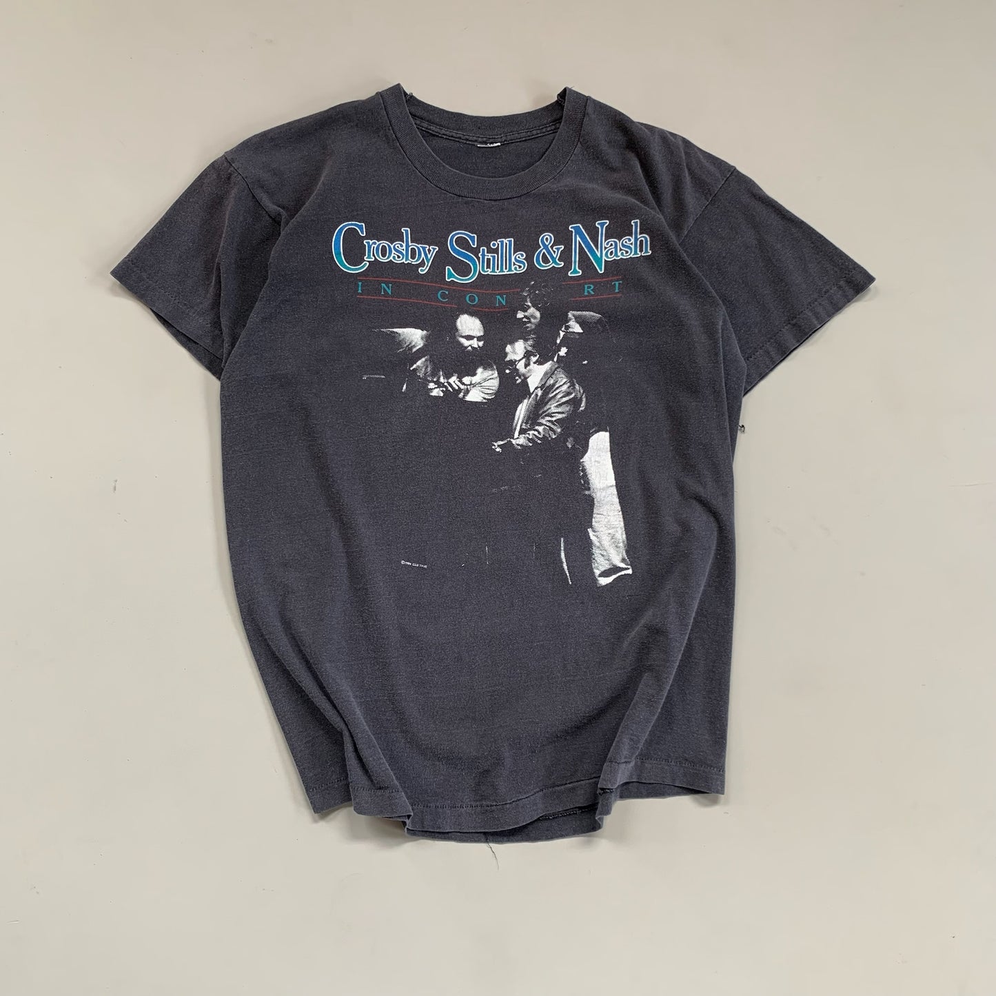 Large 1984 Crosby Stills & Nash In Concert T-shirt
