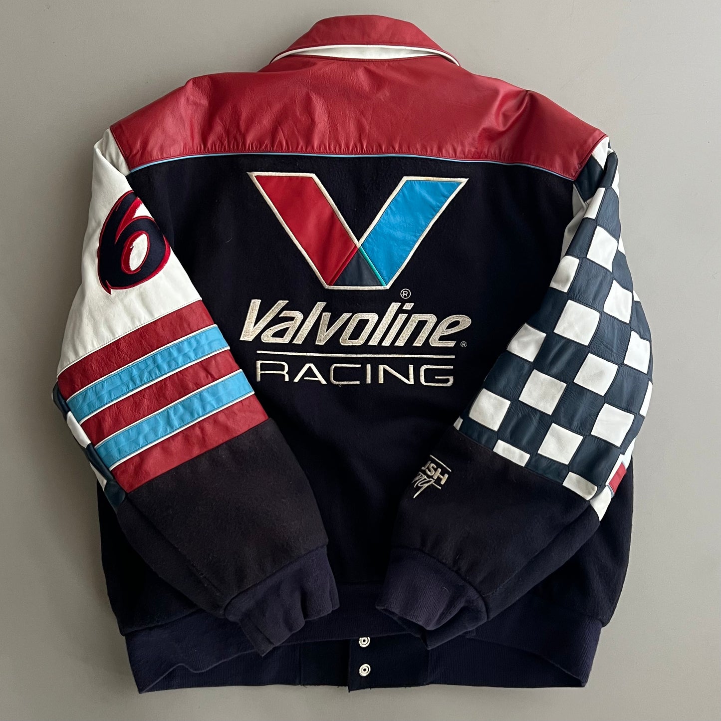 Large 90s Mark Martin Jeff Hamilton Racing Jacket