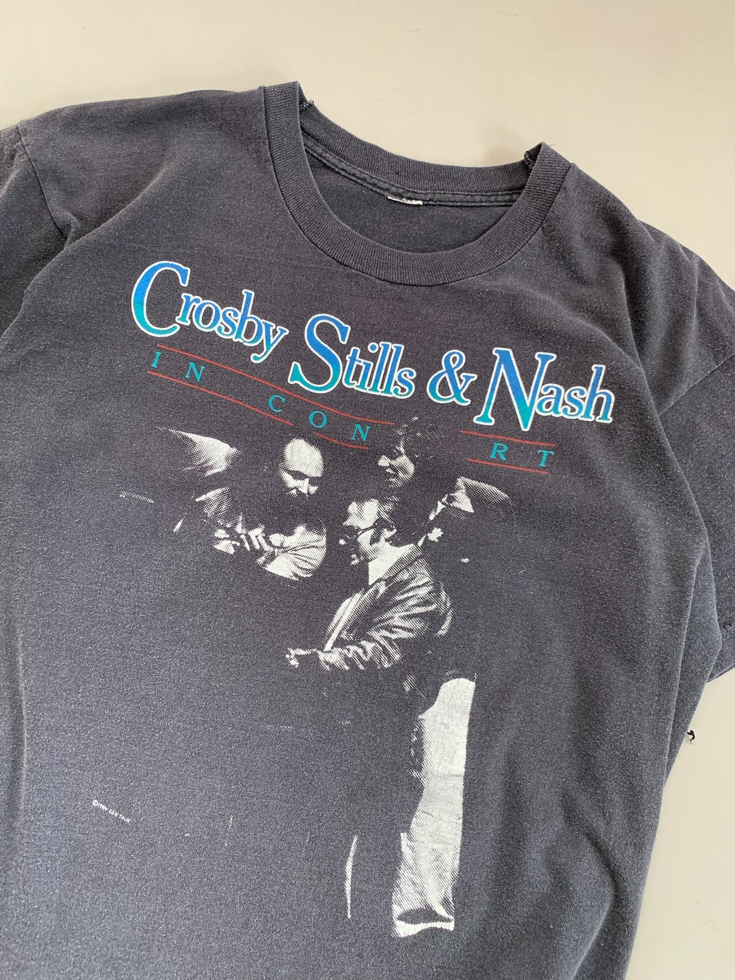 Large 1984 Crosby Stills & Nash In Concert T-shirt