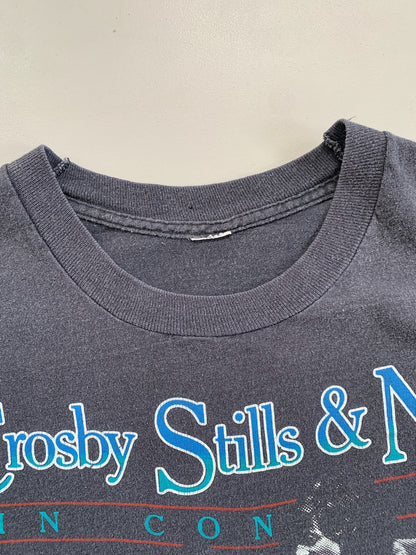 Large 1984 Crosby Stills & Nash In Concert T-shirt