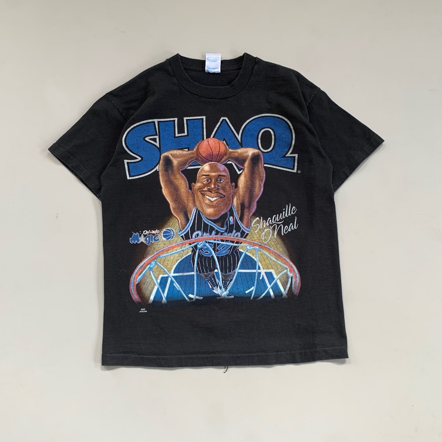 Large 1990s Orlando Magic Shaq Caricature T-shirt