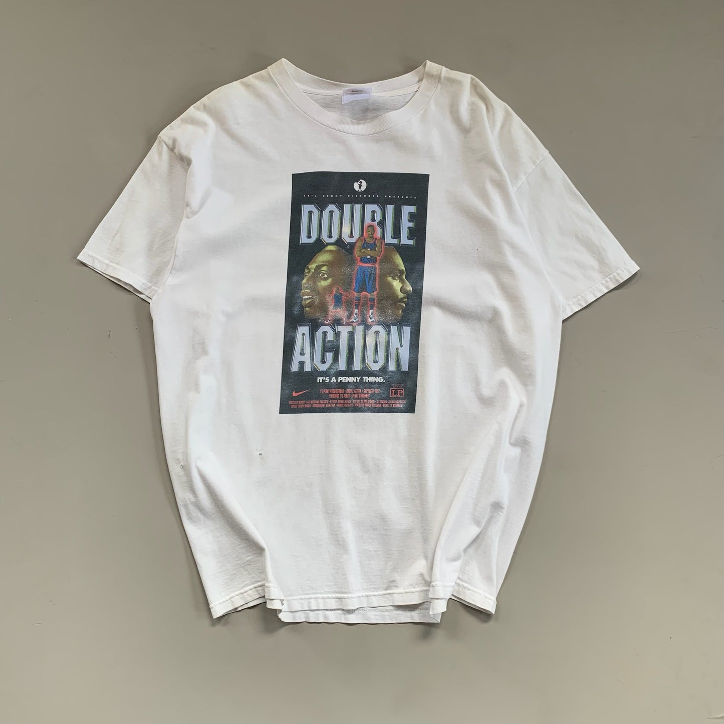 Large 1990s Nike Penny Hardaway Double Action T-shirt