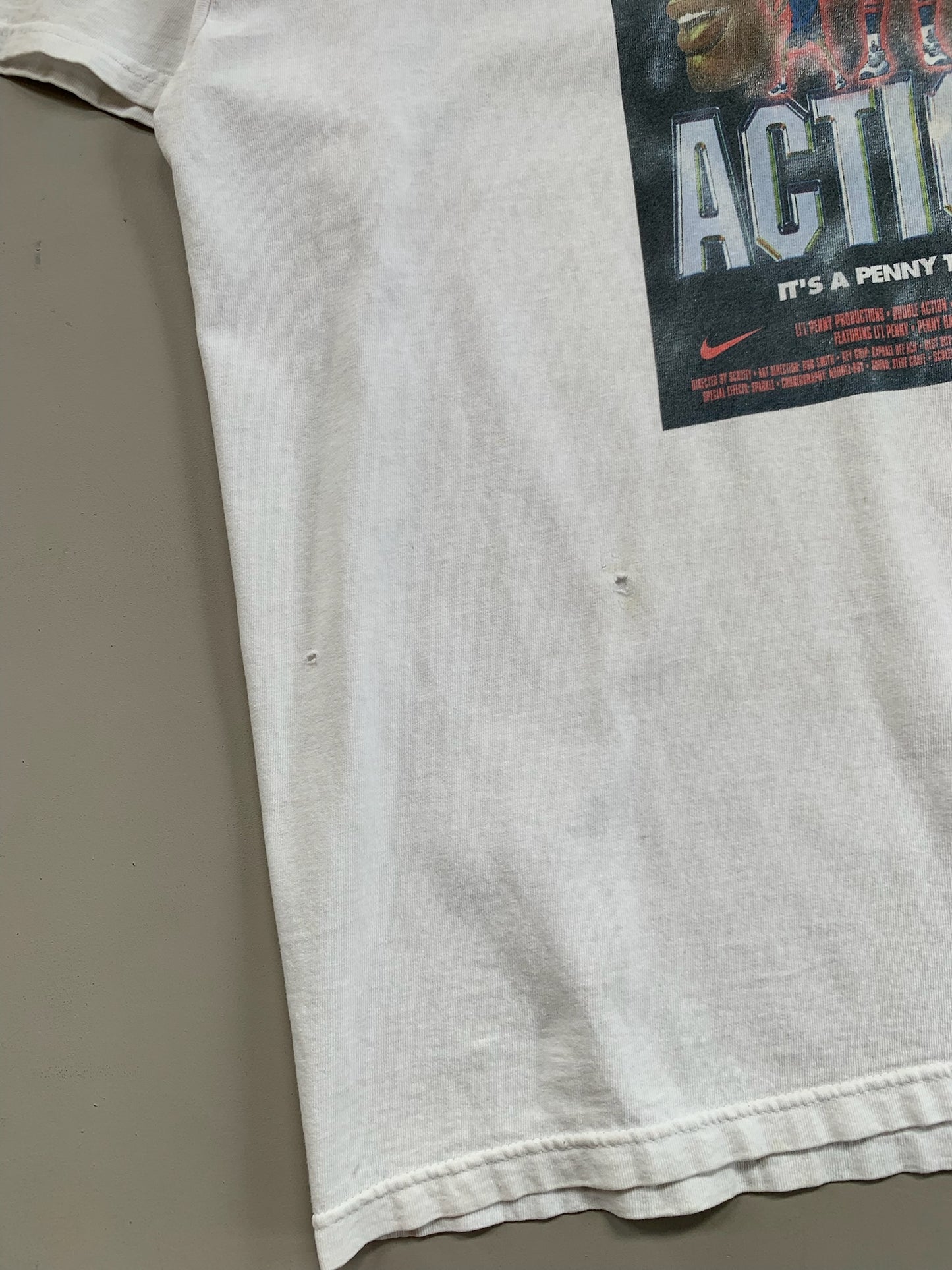 Large 1990s Nike Penny Hardaway Double Action T-shirt