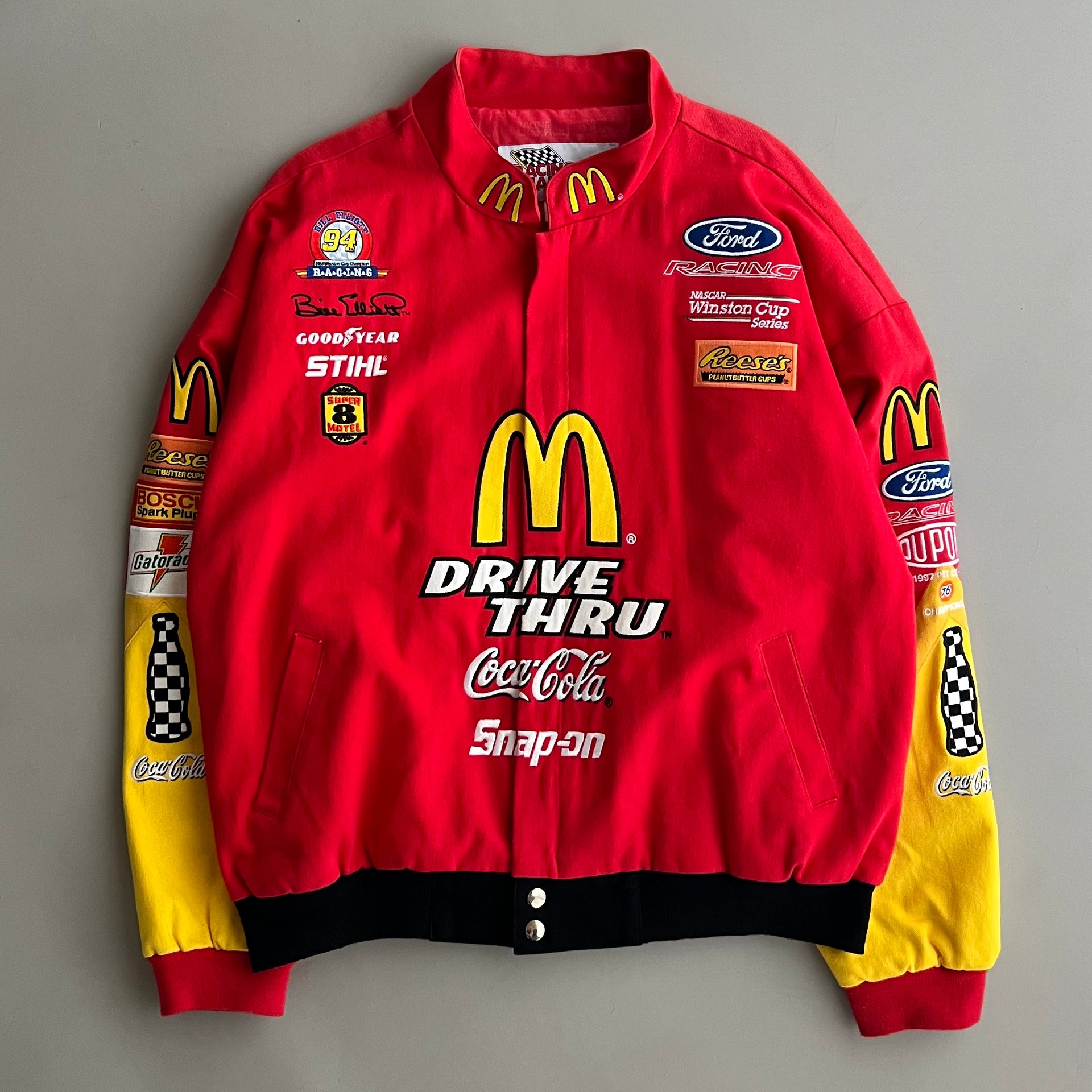 XL 90s Bill Elliott Mcdonalds Drive Thru Racing Jacket – Nothing New
