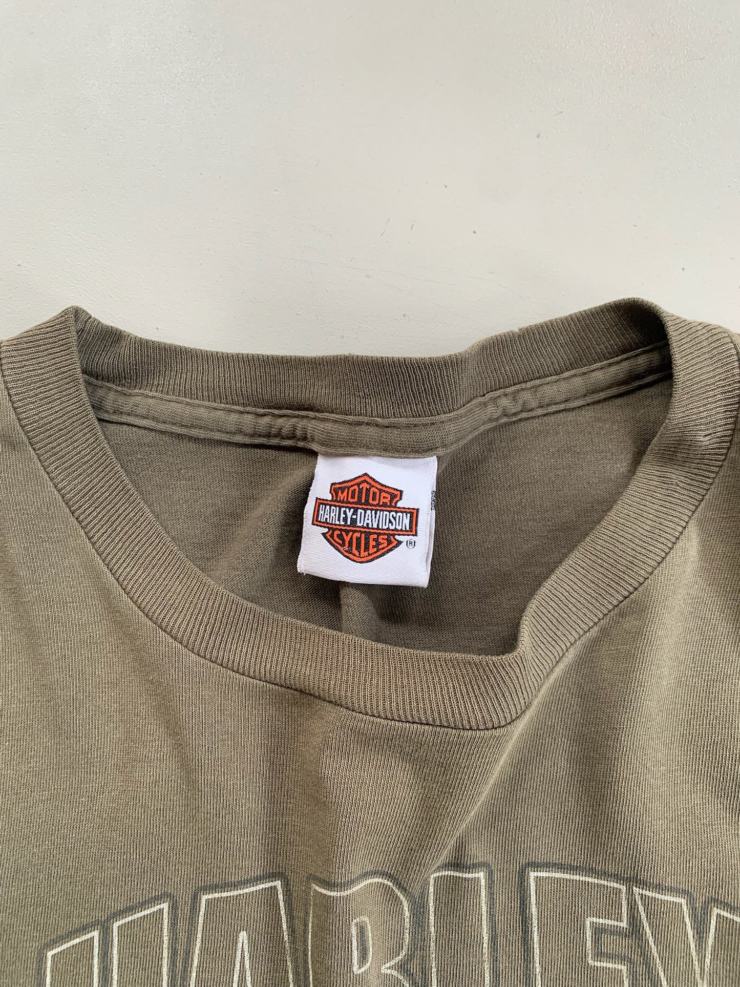 XL Harley Davidson NC Flame Sleeve T-shirt