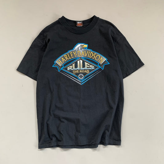 Large 1996 Harley Davidson Rules the Road T-shirt