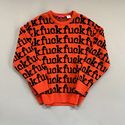 Medium Supreme F*ckF*ckF*ck Orange Sweater