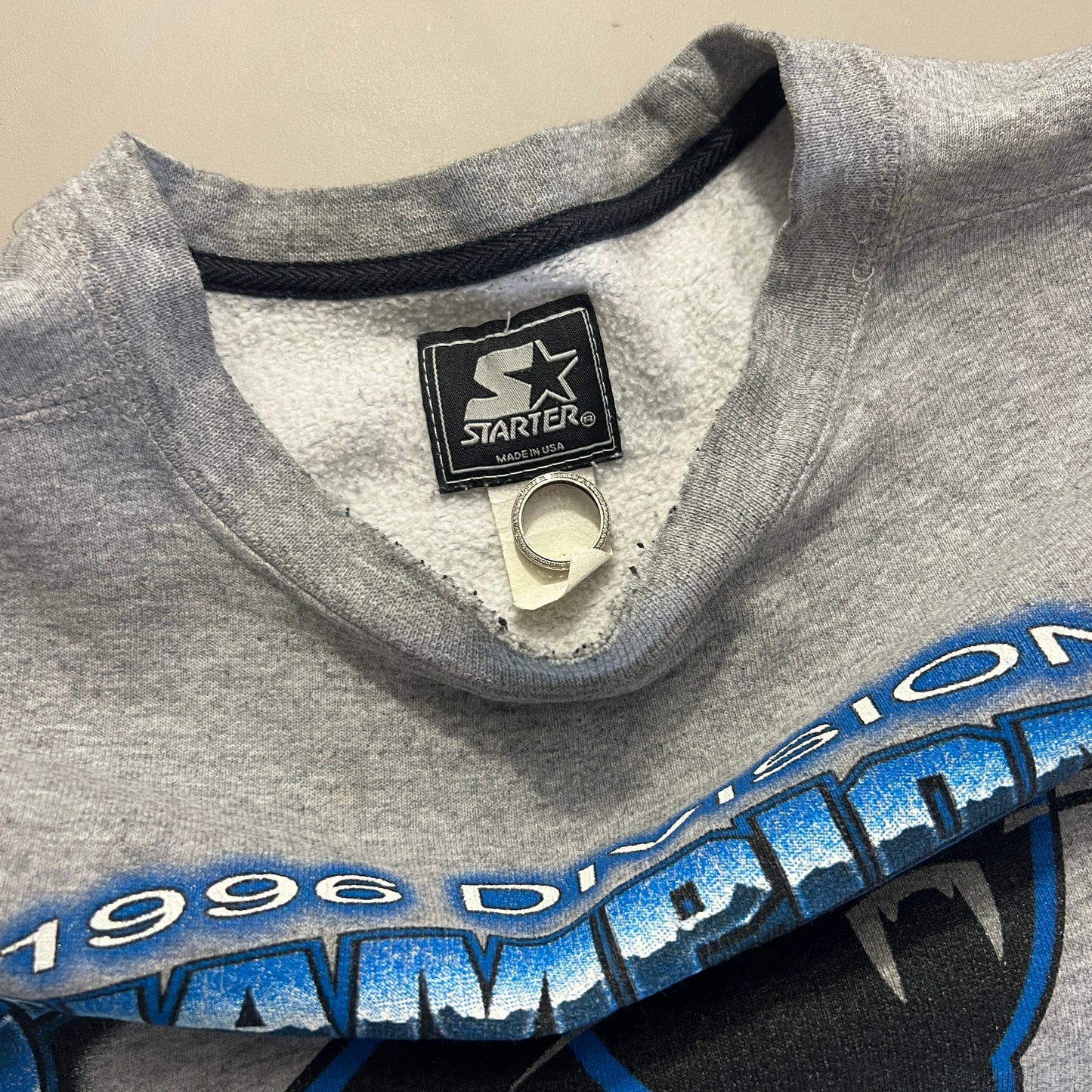 Large 1996 Carolina Panthers NFC West Champs Sweatshirt