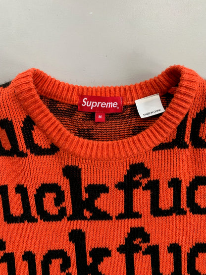 Medium Supreme F*ckF*ckF*ck Orange Sweater