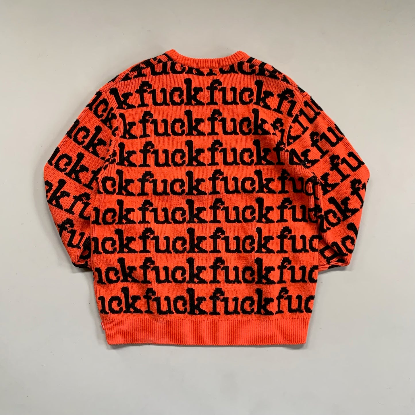 Medium Supreme F*ckF*ckF*ck Orange Sweater