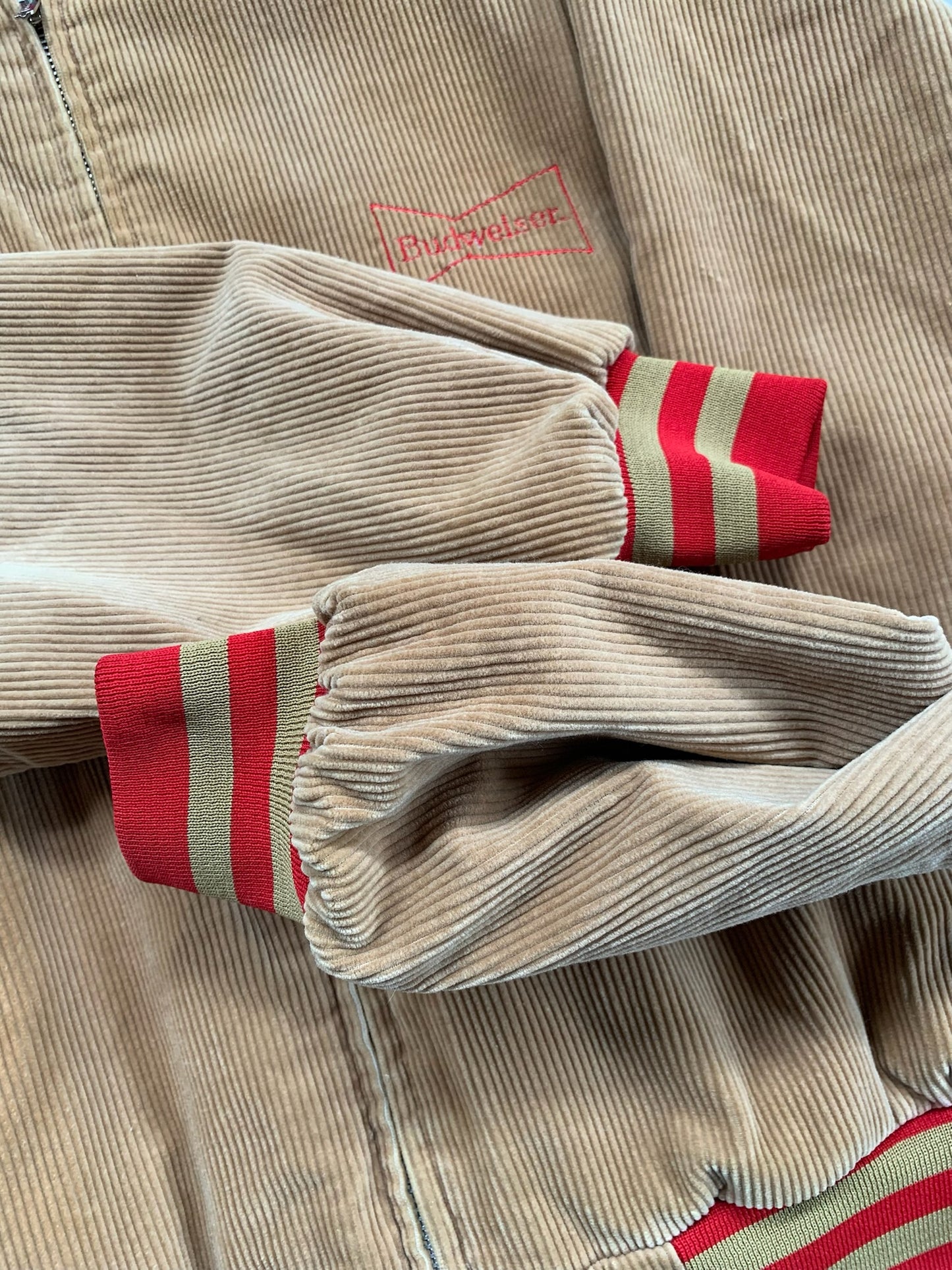 Large 1990s Budweiser Reversible Corduroy Jacket