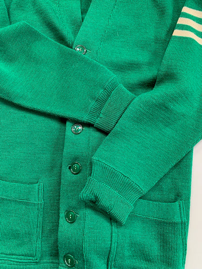 Large 1940s Champion Emerald Green Cardigan