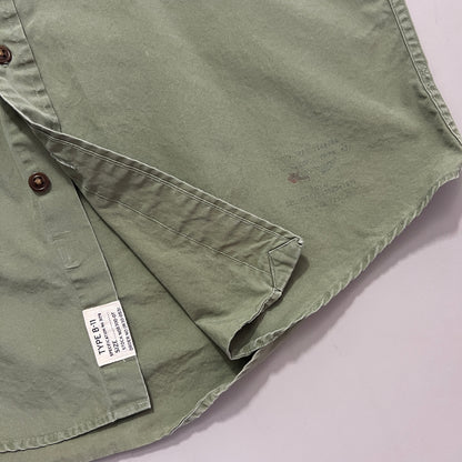 Medium 1990s Olive Polo Ralph Lauren Safari Button Shirt