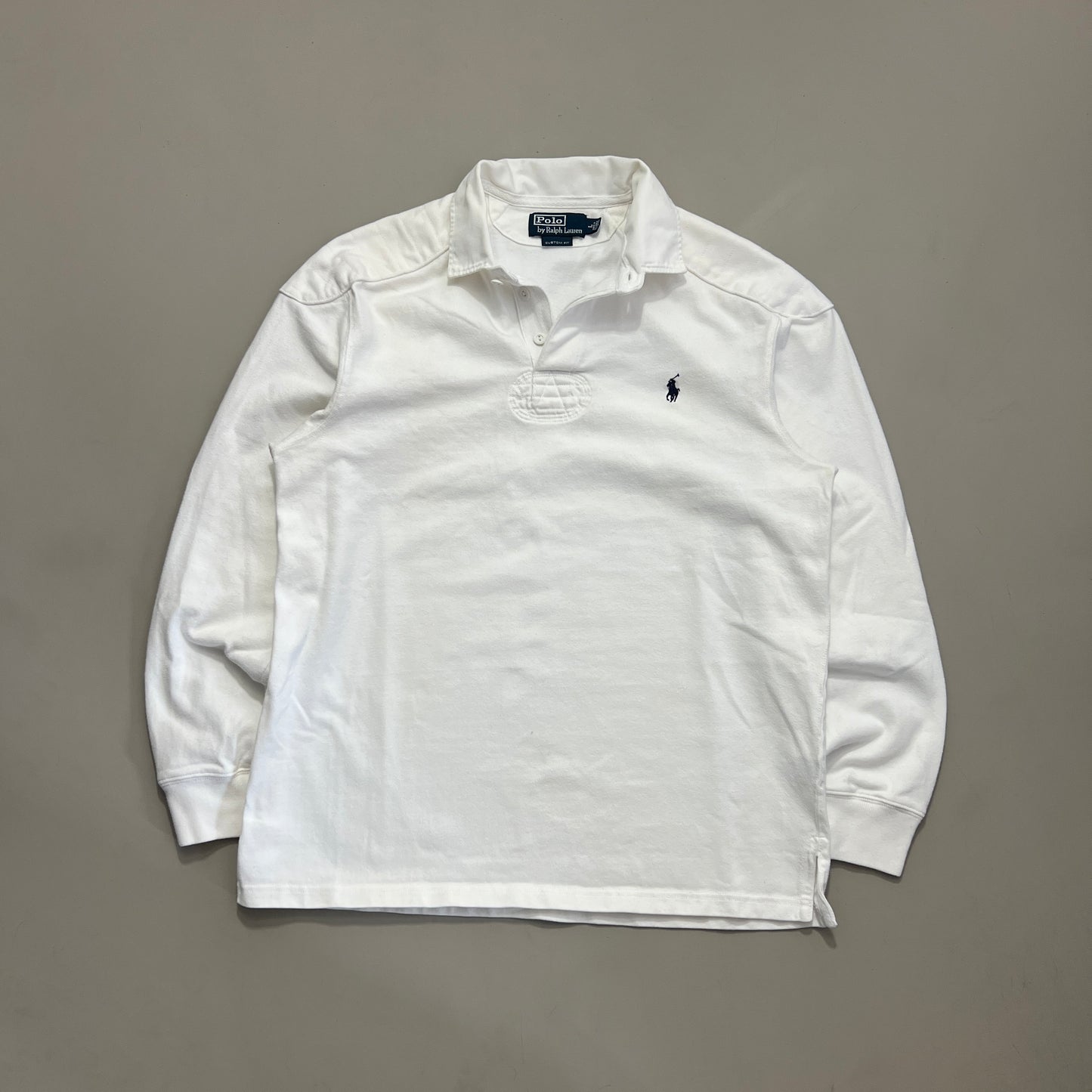 Large 2000s White Polo Ralph Lauren Rugby
