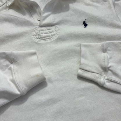 Large 2000s White Polo Ralph Lauren Rugby