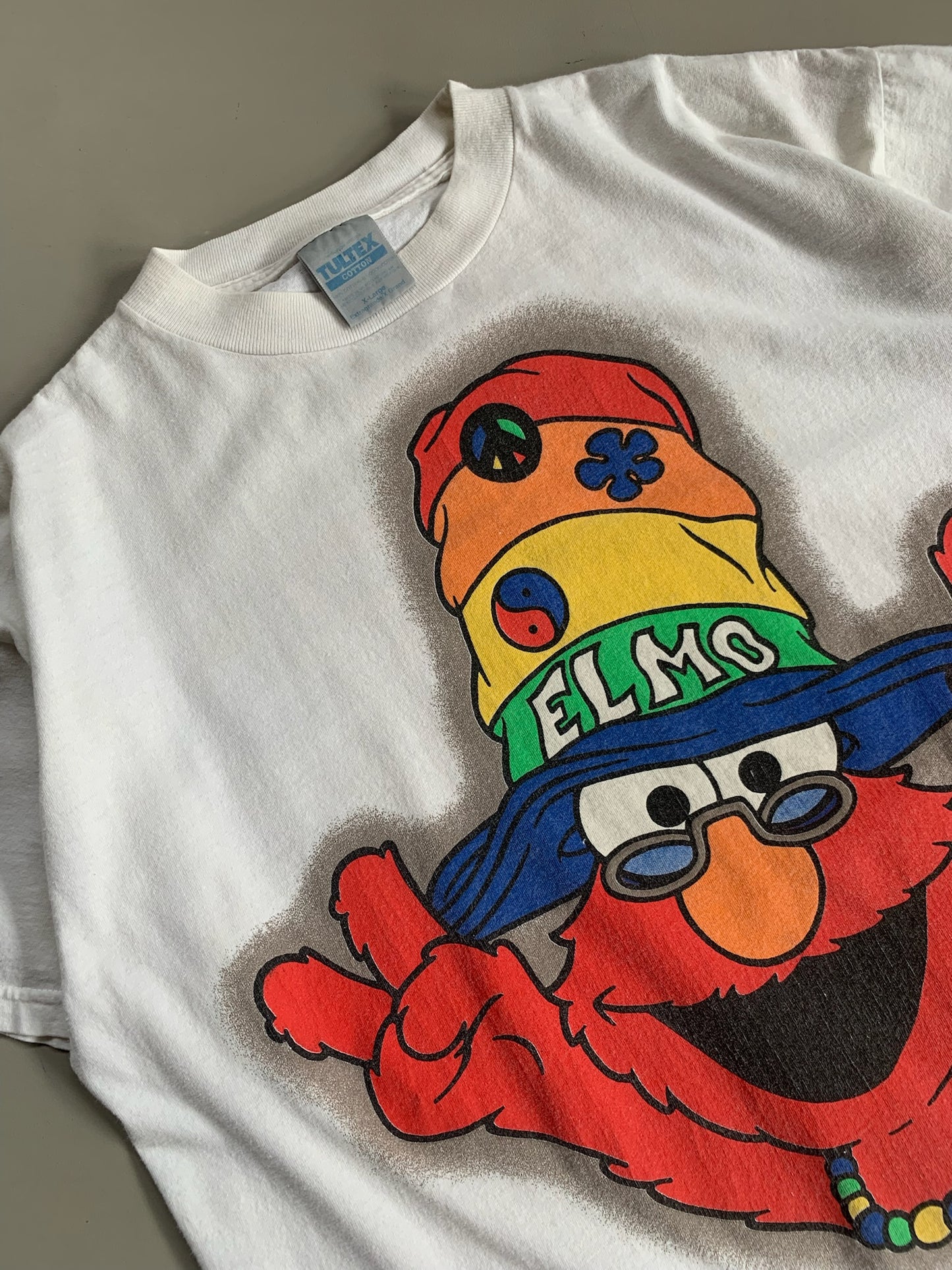 XL 1990s Peace Love & Elmo T-shirt