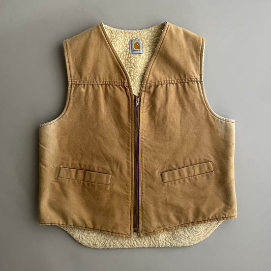 Large 80s Tan Carhartt Hunting Vest