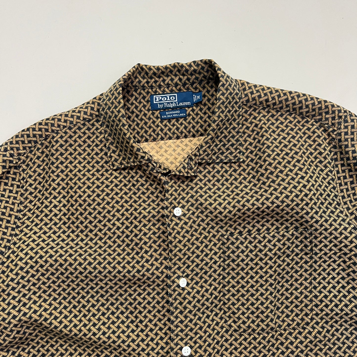 Medium 1990s Polo Ralph Lauren Bonnard Linen Shirt