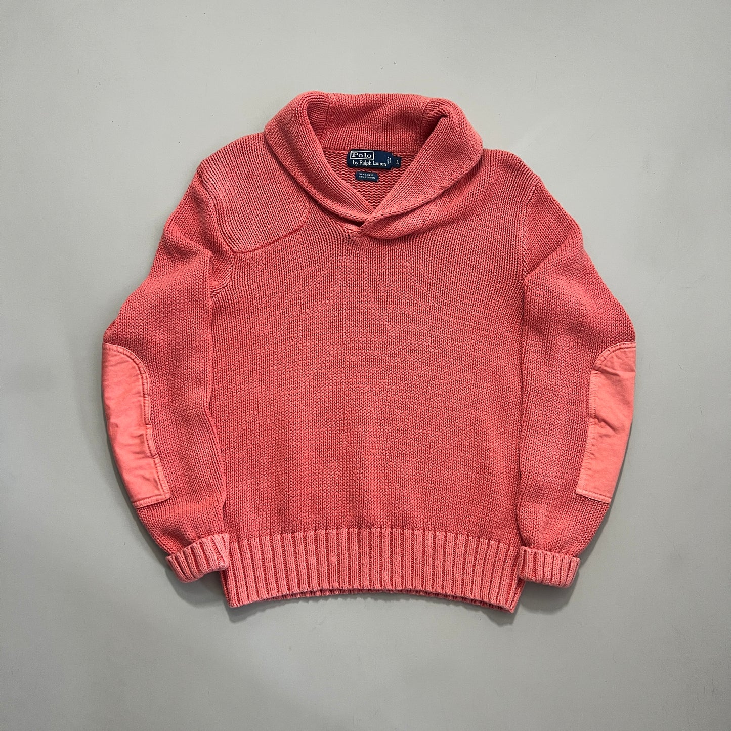 Large Polo Ralph Lauren Salmon Cowl Sweater