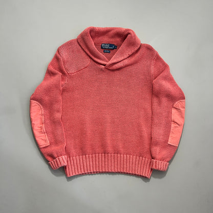 Large Polo Ralph Lauren Salmon Cowl Sweater