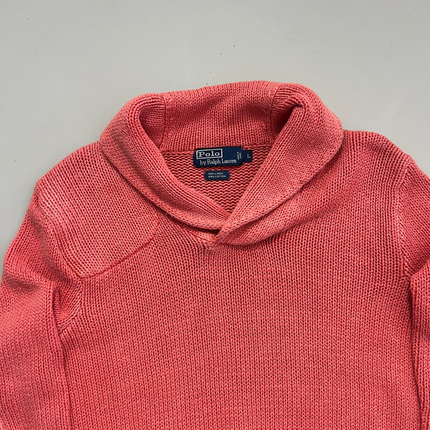 Large Polo Ralph Lauren Salmon Cowl Sweater