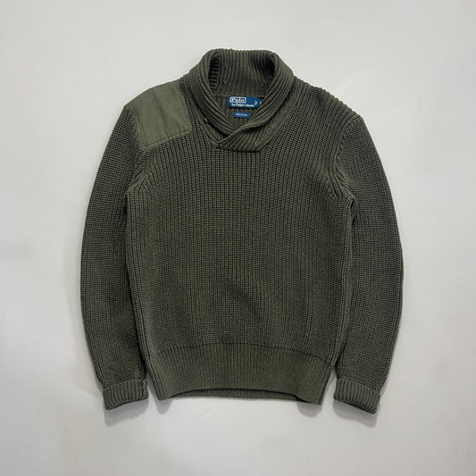 Medium Polo Ralph Lauren Army Green Cowl Sweater