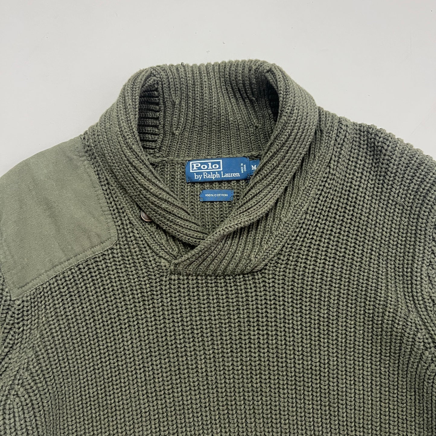 Medium Polo Ralph Lauren Army Green Cowl Sweater