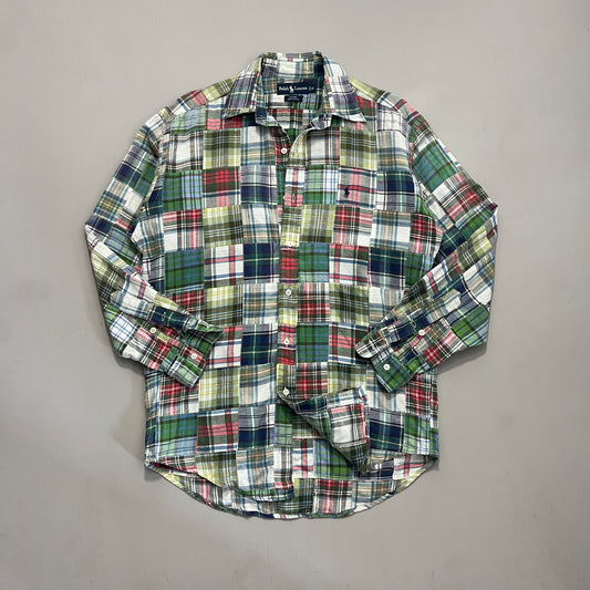 Small 1990s Polo Ralph Lauren Patchwork Button Shirt