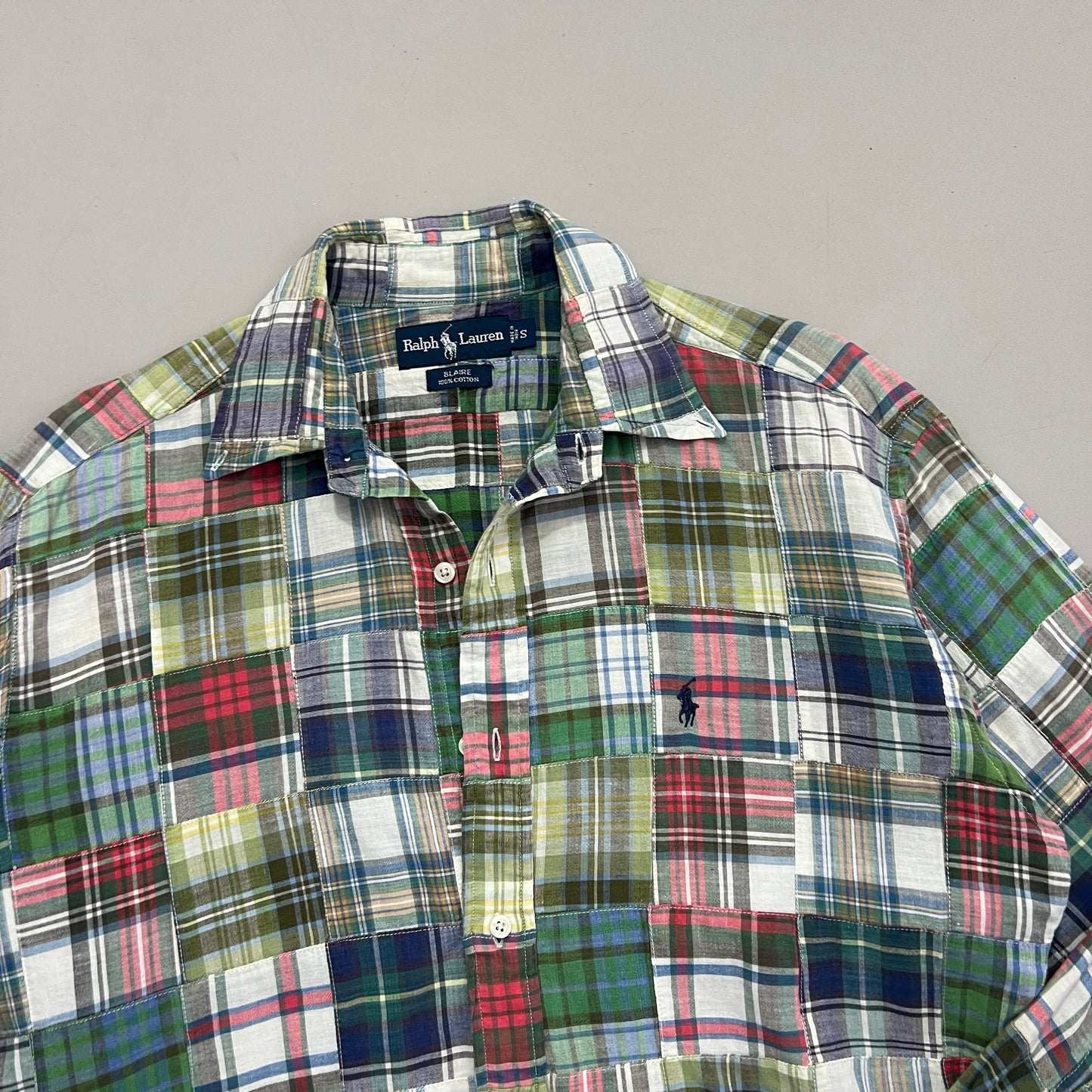 Small 1990s Polo Ralph Lauren Patchwork Button Shirt