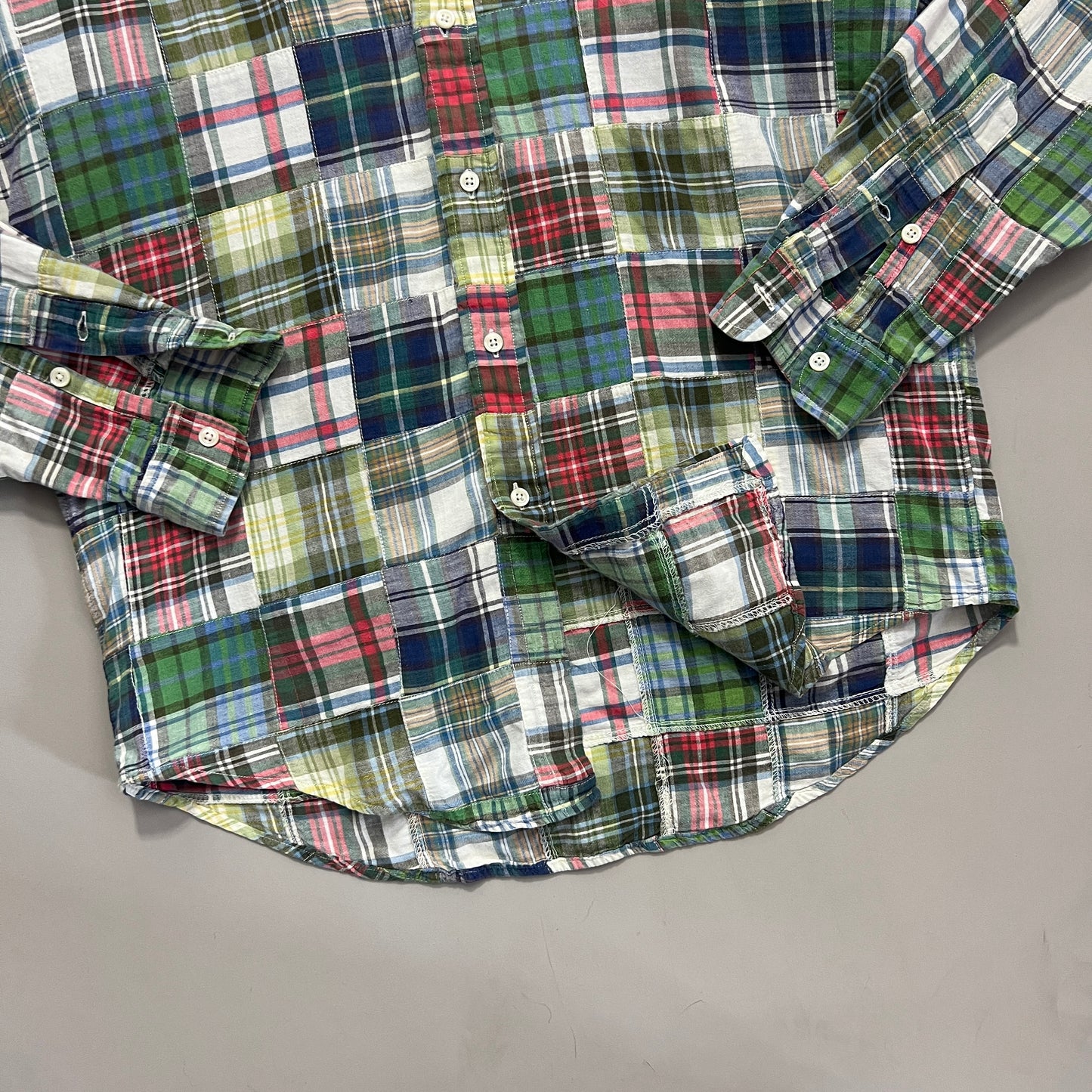Small 1990s Polo Ralph Lauren Patchwork Button Shirt