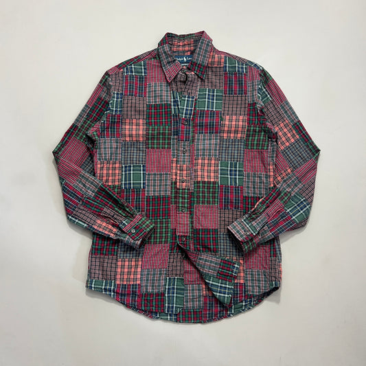 Medium 1990s Polo Ralph Lauren Patchwork Button Shirt