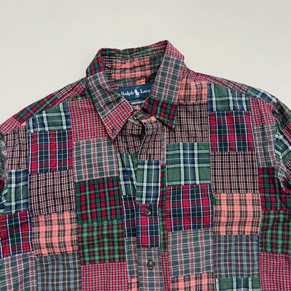 Medium 1990s Polo Ralph Lauren Patchwork Button Shirt