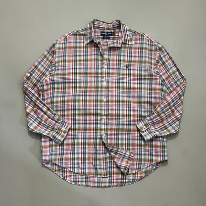 Large 1990s Polo Ralph Lauren Plaid Blair Button Shirt