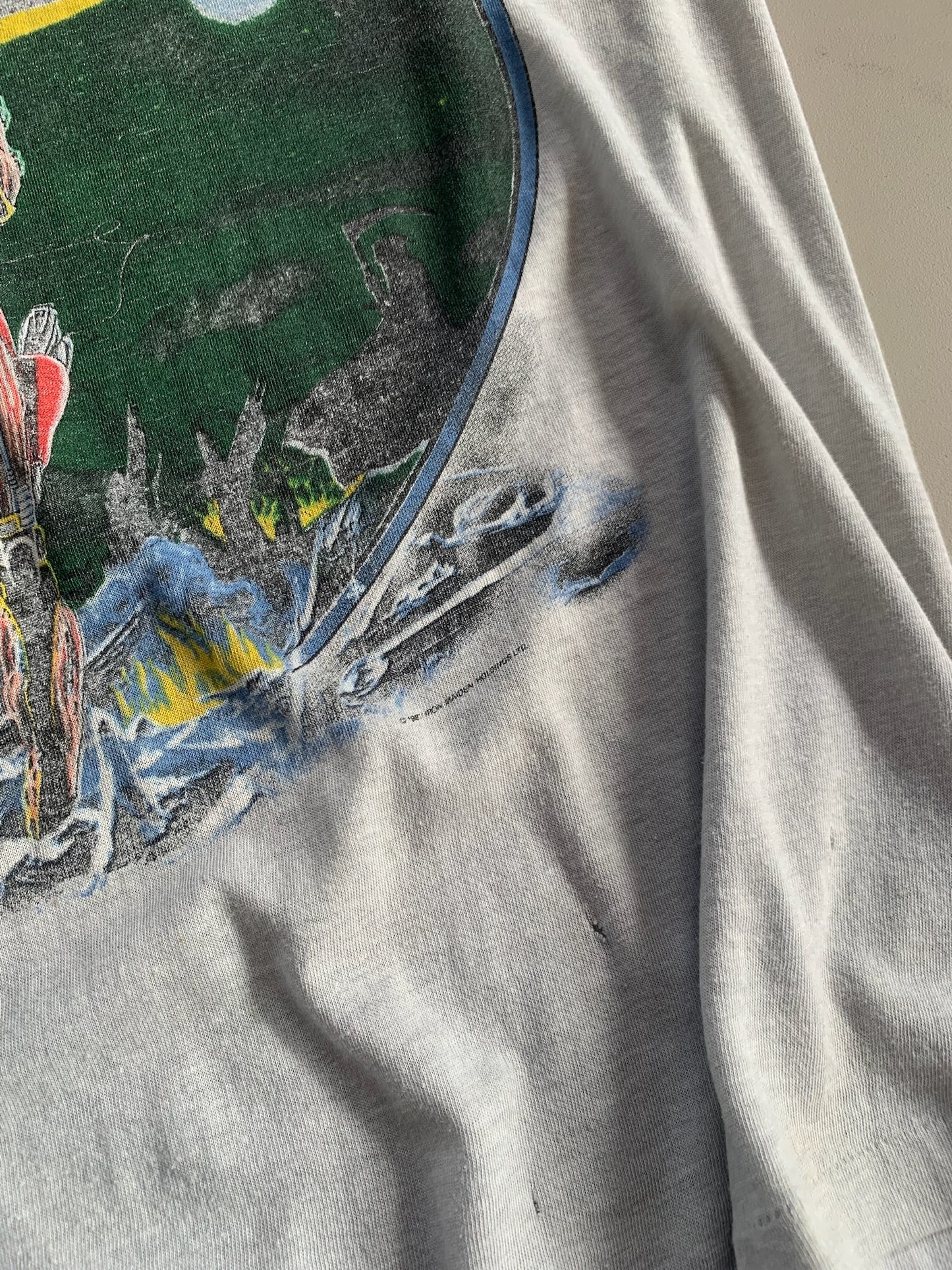 Large 1987 Iron Maiden Somewhere on Tour T-shirt