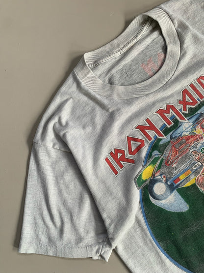 Large 1987 Iron Maiden Somewhere on Tour T-shirt