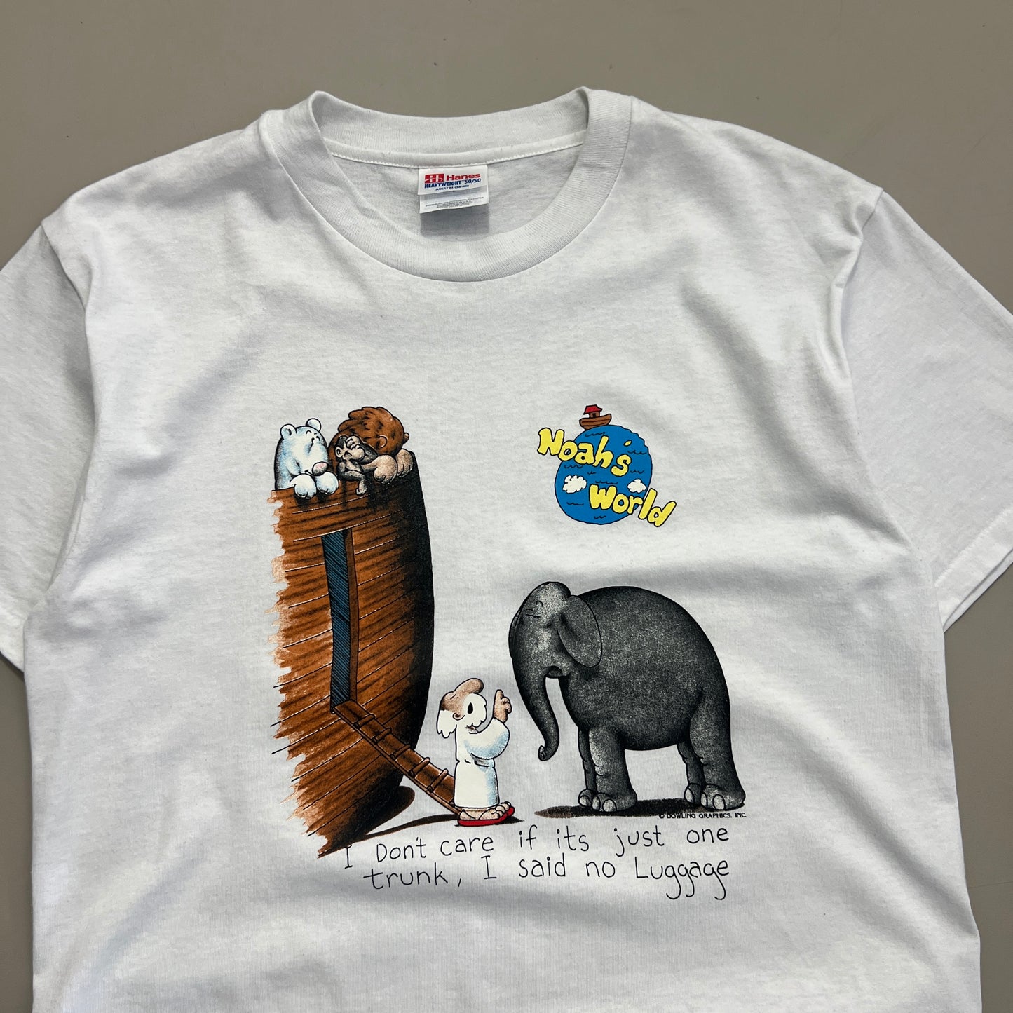 Medium 1990s Noahs World Bible T-shirt