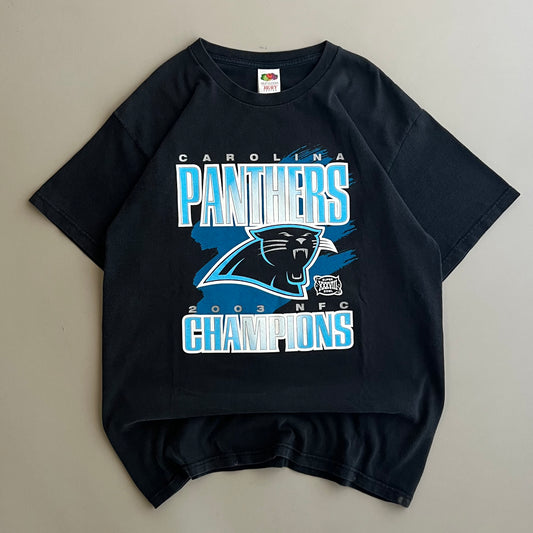 Large 2003 Carolina Panthers NFC Champions T-shirt