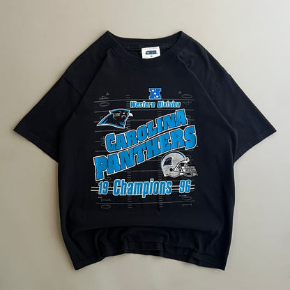 XL 1997 Carolina Panthers Western Division Champions T-shirt