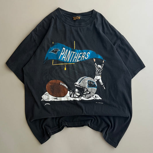 Large 1993 Carolina Panthers Embroidered T-shirt