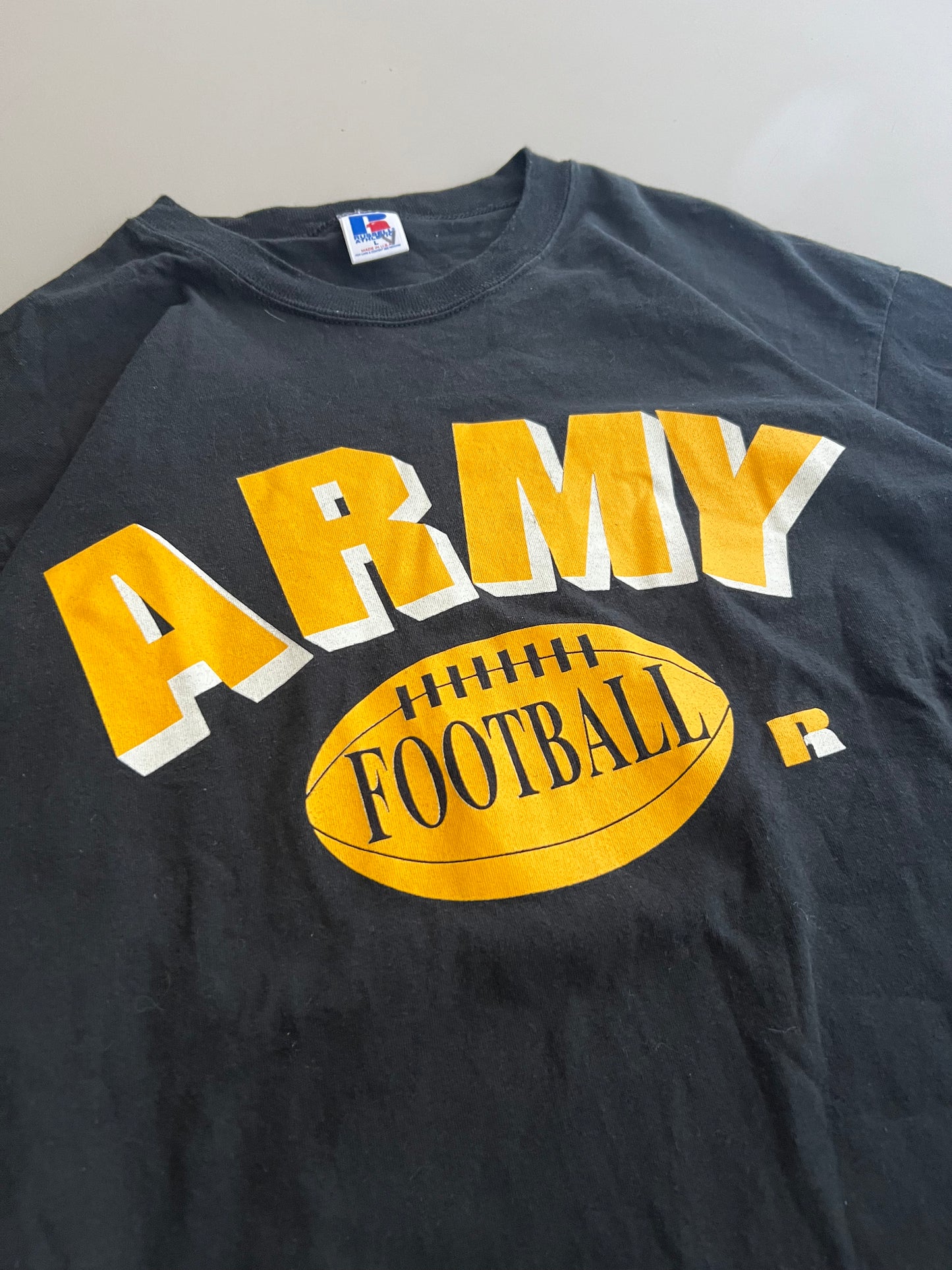 Large 80s Army Football Russell Athletic T-shirt