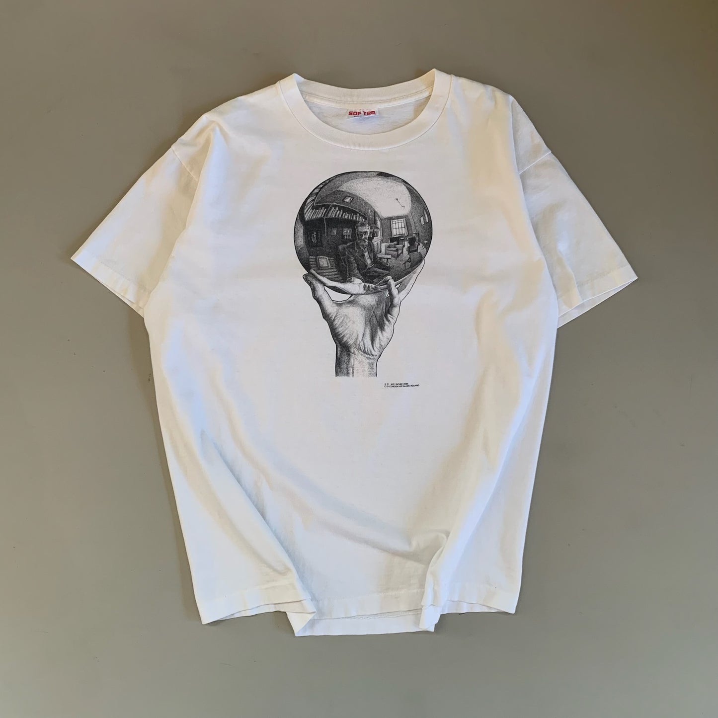XL 1991 MC Escher Art T-shirt